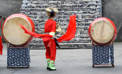 湘西非遗鼓舞活动展示