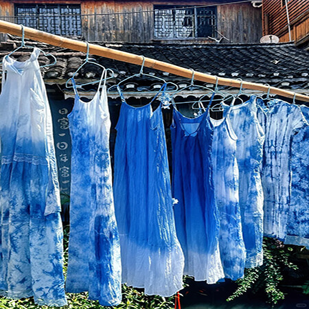 右下角扎染布料