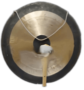 这是湘西土家族乐器的马锣